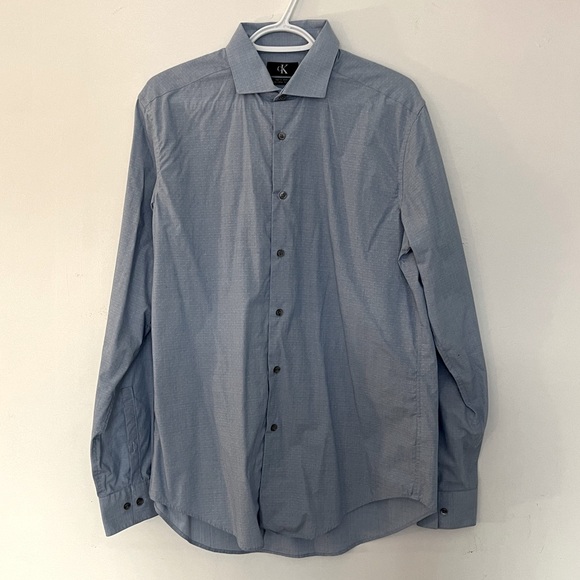 👔 Calvin Klein Dress Shirt Slim Fit Stretch Extensible - Picture 1 of 7